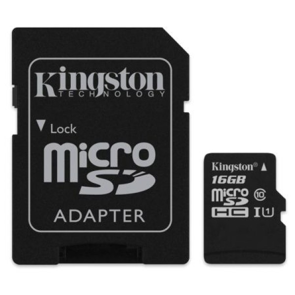 MICRO SD CARD 16GB CLASS 4  KINGSTON
