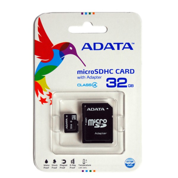 MICRO SD CARD 32GB CU ADAPTOR ADATA