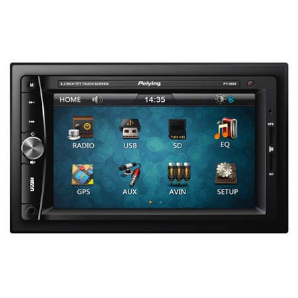RADIO PLAYER AUTO 2DIN DVB-T/GPS/BT PEIYING