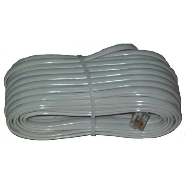 CABLU TELEFON EXTENSIE ALB 15M