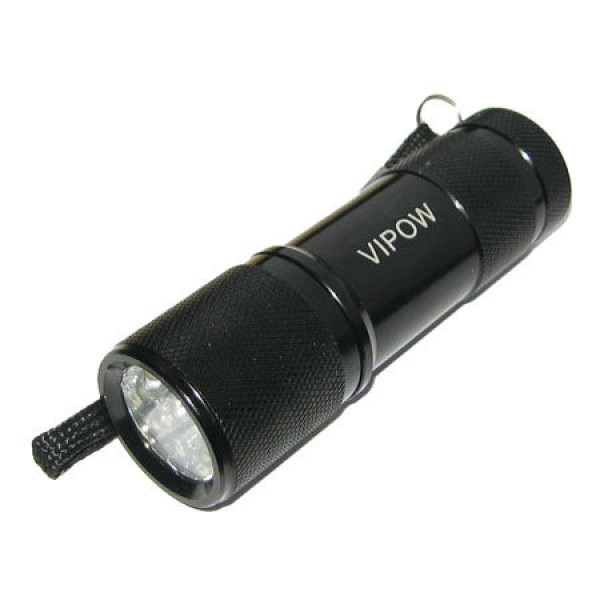 LANTERNA MANA 9 LEDURI NEAGRA