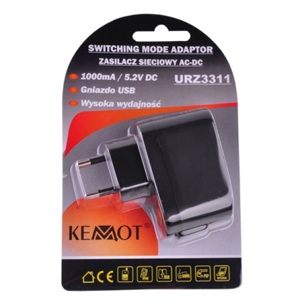 ALIMENTATOR 220V / USB 5V 1000MA