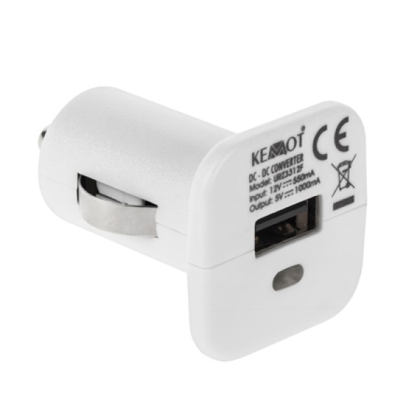 INCARCATOR AUTO SLOT USB 1A ALB