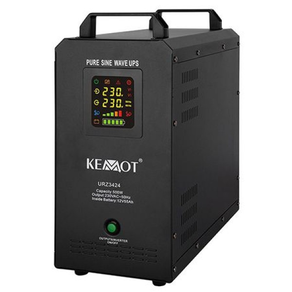 UPS CENTRALE SINUS PUR 500W ACCU 55AH 12V KEM