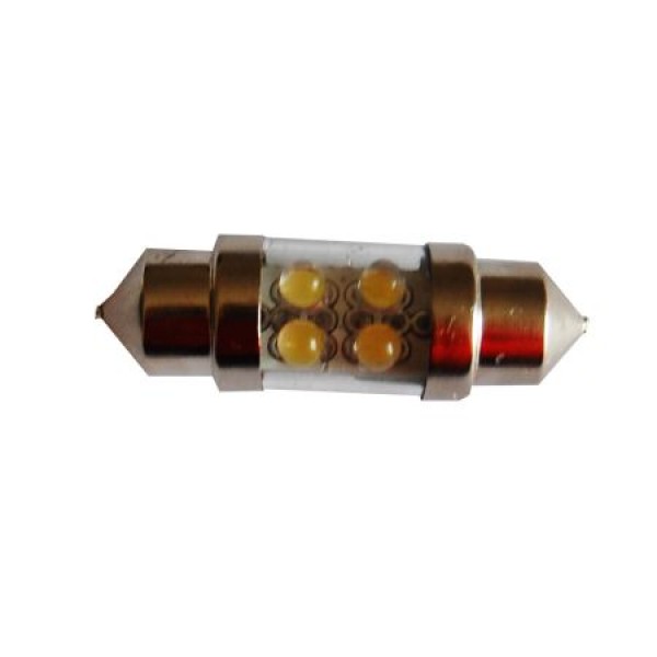 BEC AUTO 12V T10*31-4LED SV 8.5 ALB