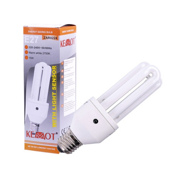 BEC ECONOMIC CU SENSOR LUMINA 15W E27 , 2700K